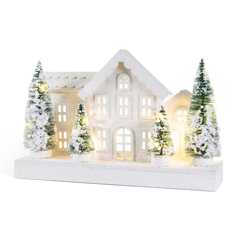 Décoration de table 16 "L Christmased Snowed Villages