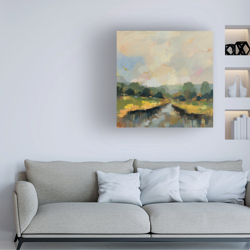 Art mural sur toile, "River Silber Vassileva", H 14 po x l 14 po