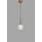 Elegant Adjustable Chandelier, White & Gold, Metal Body, Ø5.9 x 5.9 inches | Total Height: 31.5 inches | E27 Socket Max 40W (Bulb Not Included) | Stylish Lighting Fixture for Modern Living Spaces, IP20 Rated-767973378