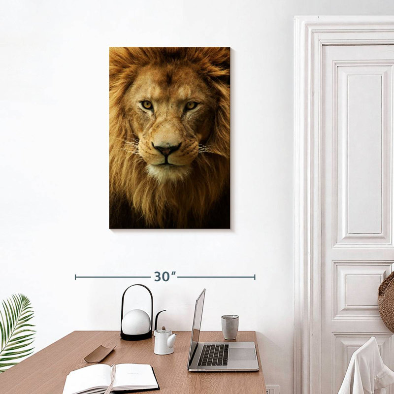 Brampt Fabulous Lion Head, 30" H x 20" W
