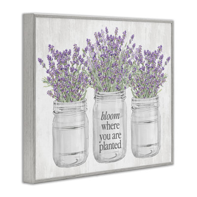 Où vous êtes planté, art de la giclée encadrée par lettré et doublé