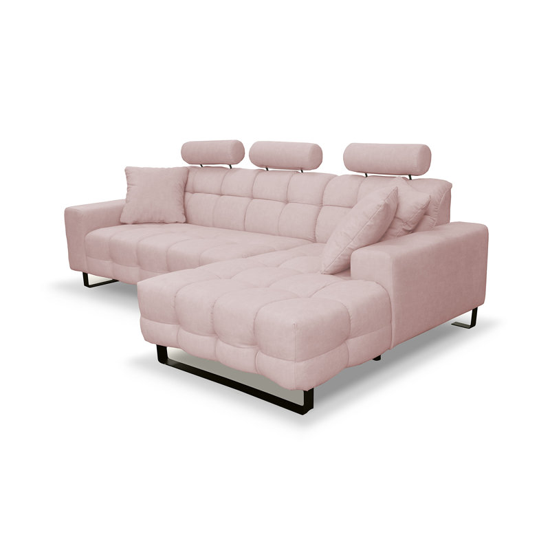 4 Seater Corner Sofa, Blush, Right Hand Facing
