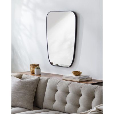 Miroir mural asymétrique en métal Sérone