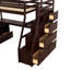 Lit mezzanine simple en couleur. 2 tablettes robustes. Conception inspirée de la maisonnette. Pas de matelas avec tiroirs de rangement. Structure en pin. Thème. Pour 6 personnes et plus. Non inclus-470891493