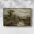Toile naturelle avec cadre flottant