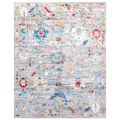 High-Quality Hand-Knotted Silver Area Rug