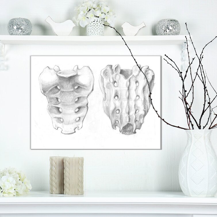 Bless international Sacral Bone Double View On Canvas 3 Pieces Print