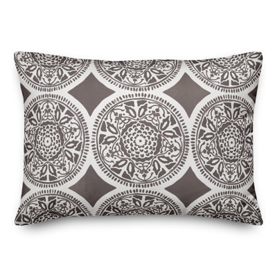 Floral Outdoor Reversible Throw Pillow