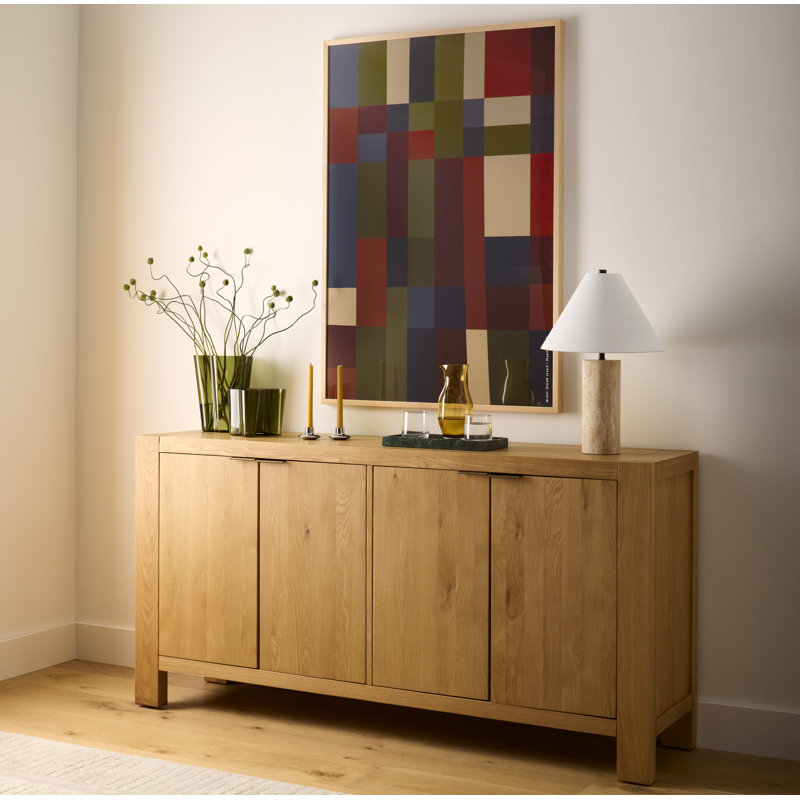 Block 72'' Solid Wood Sideboard, Natural 