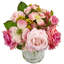 Arrangements floraux mixtes dans un vase
