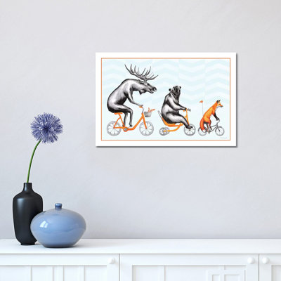 Forest Animals Trio by Amélie Legault - Painting on Canvas