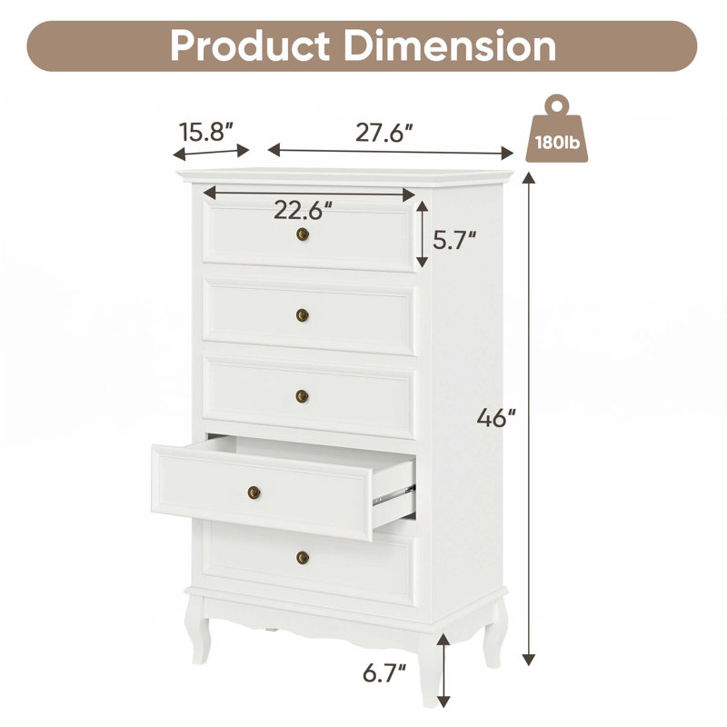 Commode 5 tiroirs