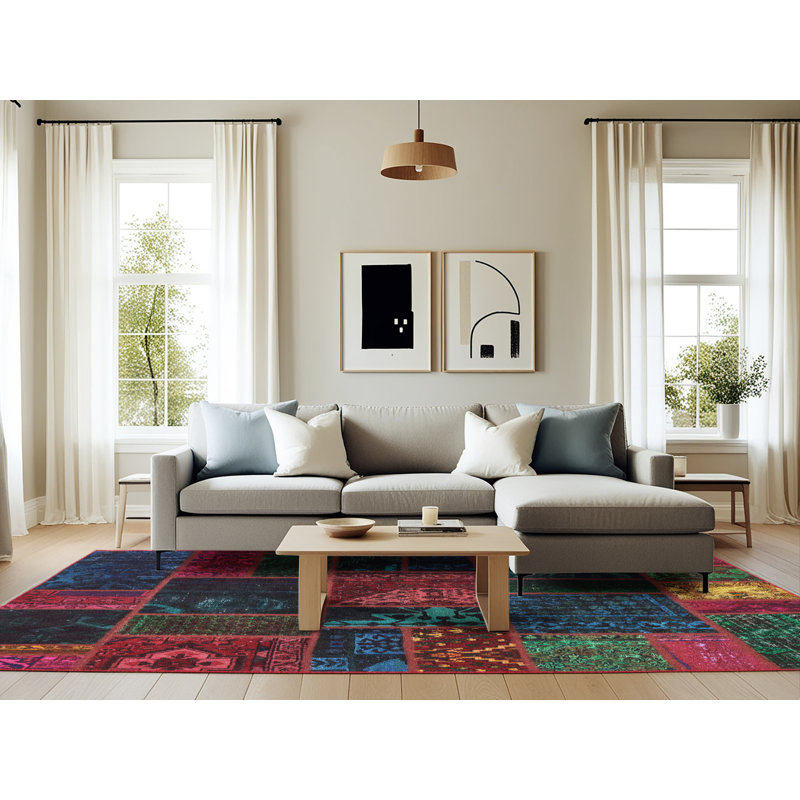 Abstract Indoor Rug, Rectangle 6' x 9'