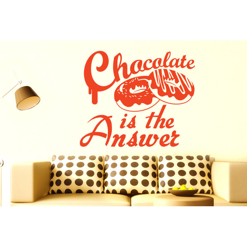 Food & Beverage Wall Decal, Orange, Large