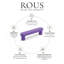 ROUS Hardware - Poignée d'armoire Mid-Century moderne, 2,5 po, royal (mauve)-111786458-112500722