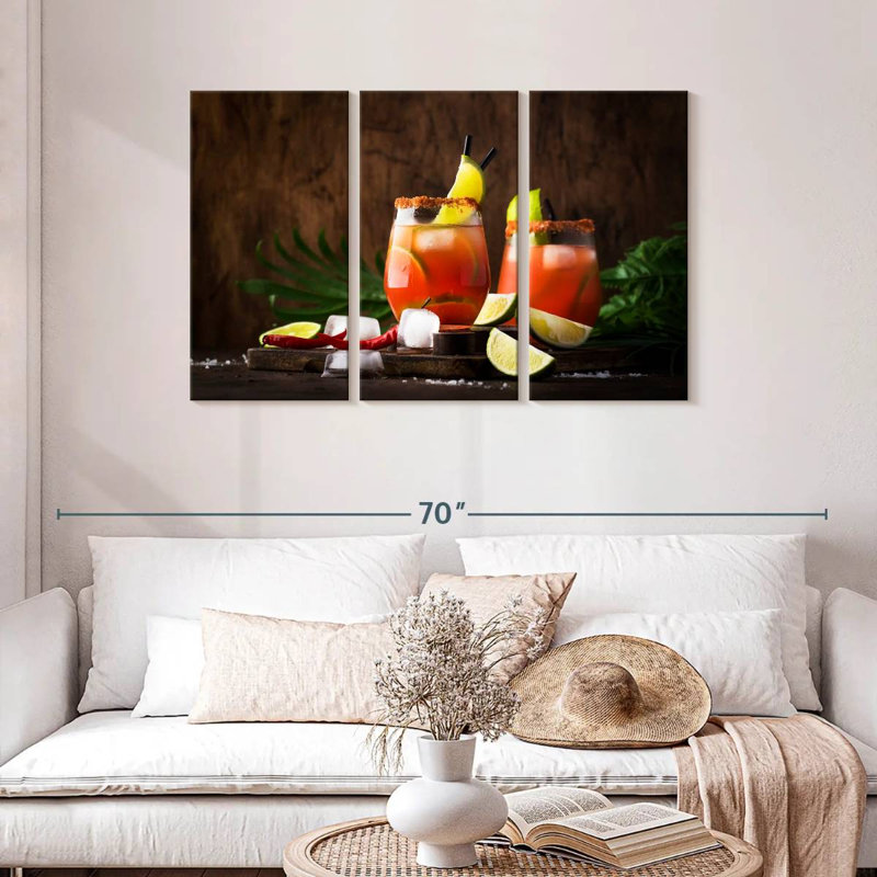 Yarlin Michelada Cocktail, H 28 po x l 45 po
