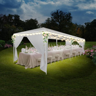 Gazebo Waterproof Stable Winterproof Party Tent with 4 Removable Walls