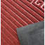 Tapis de porte polyvalent rouge antidérapant avec support en caoutchouc robuste toutes saisons