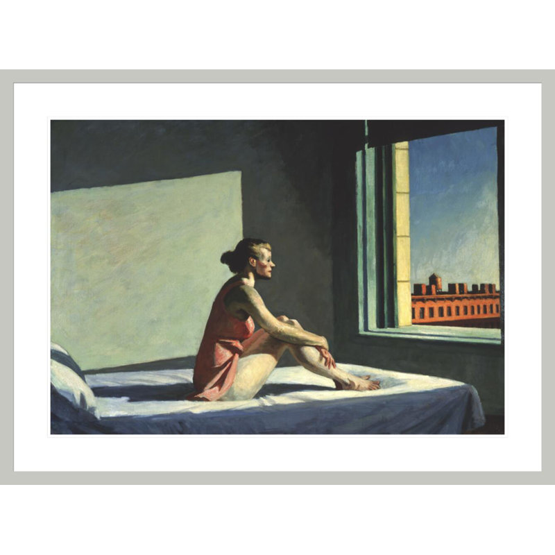 «Morning Sun» par Edward Hopper - impression giclée sur cadre, 31.08" H x 41.5" W