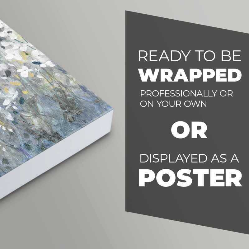 Champ de fleurs Be Strong - impression sur toile seulement - non encadrée, H 36 po x l 24 po