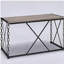 Table rectangulaire en chêne champêtre et rétro noir