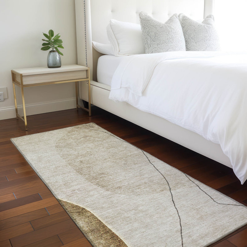 Tapis intérieur / extérieur avec envers antidérapant Chrispin, Tapis de couloir 2 pi 3 po x 7 pi 6 po