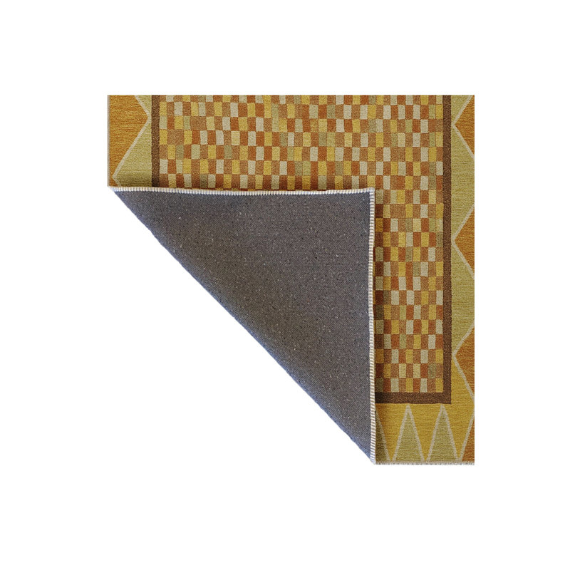 Tapis beige tissé traditionnel Mosso, 3'3" x 6'7"