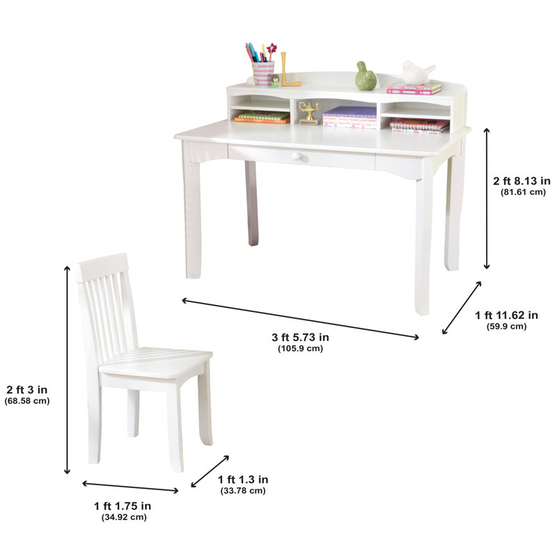 KidKraft Avalon KidKraft Desk with Hutch and Chair Set Reviews