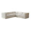 Canapé modulaire modulaire en L Chenille de 106 po x 106 po Modern-1661842957