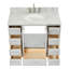 Ensemble de meuble-lavabo simple 43 po avec plateau Abita-93359348