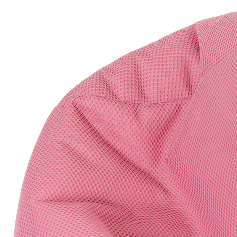 Mesh Refillable Bean Bag Set, 85" H x 84" W x 87" D D , Pink