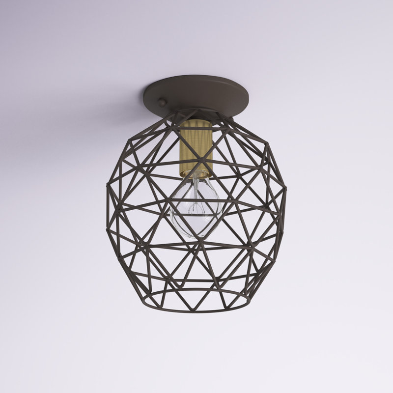 Plafonnier encastré 8 lumières Tinley, Bronze