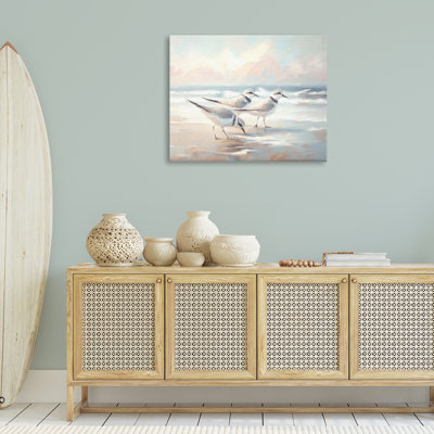 Baie avec oiseaux de plage, art mural par Ramona Murdock