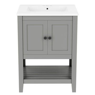Meuble-lavabo 24 po avec lavabo en céramique