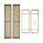 Doncia Two-Tier Warm Gold And Washed Oak Brown Metal Hanging Bracket Wall Mounted Shelf