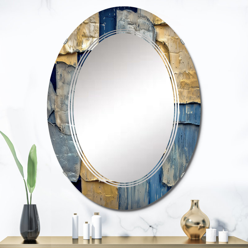 Montura - Miroir mural moderne ovale, 36 po x 24 po
