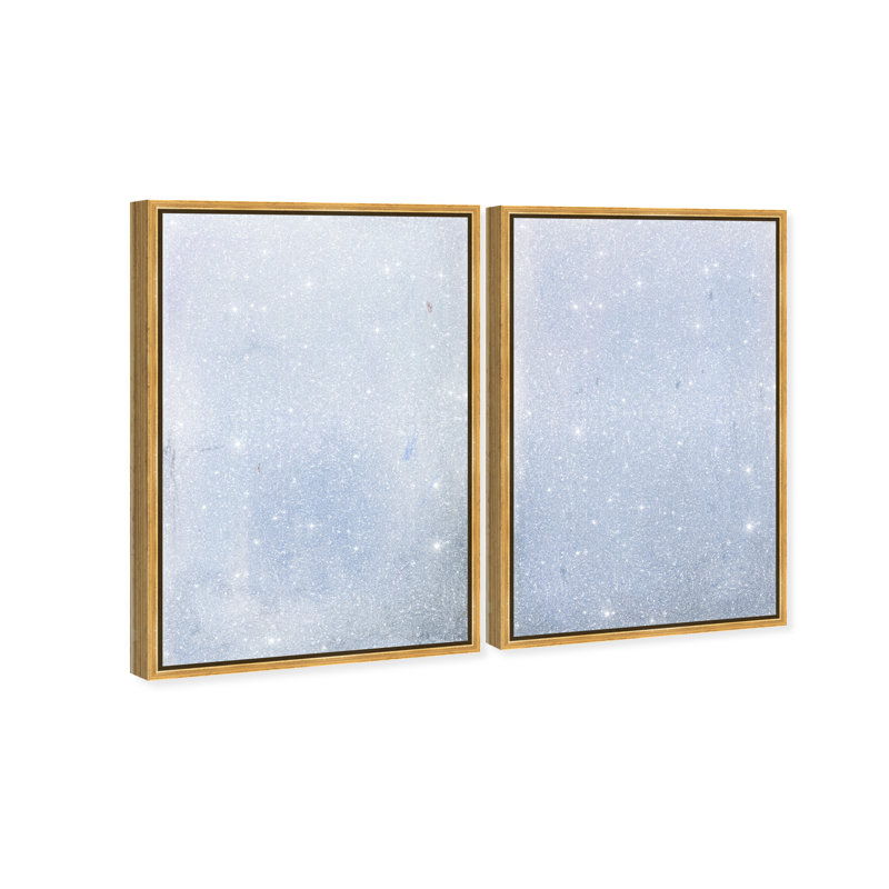 Calm Waters Set by Oliver Gal, 17"H x 25"W, Gold Floater Frame