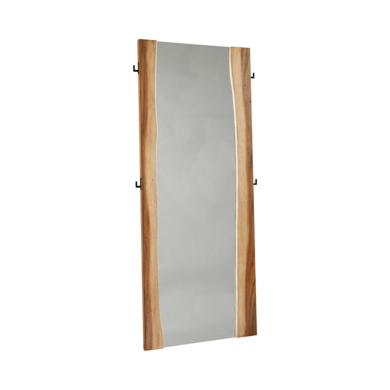 Alischa Wood Flat Floor Mirror