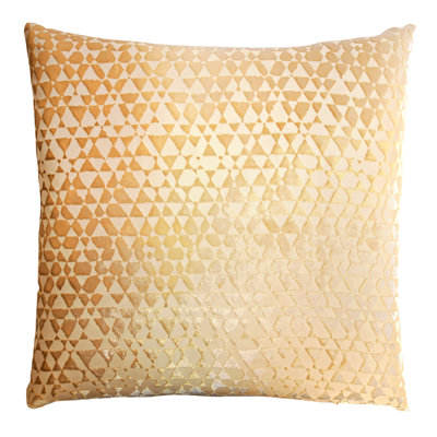 Triangles Square Velvet Pillow Cover & Insert