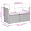 62cm Wide Patio Sofa with Cushions
