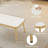 2-Piece Outdoor Wicker Rope French Garden Style Sofa Set with Coffee Table