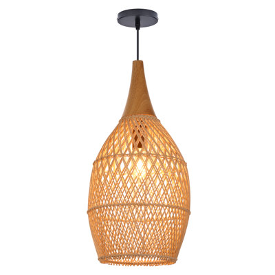 Corlyn 1 - Light Natural Geometric Pendant