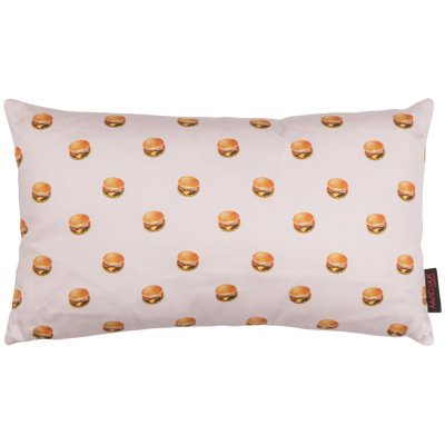Hot & Fresh Burger Cotton Lumbar Pillow
