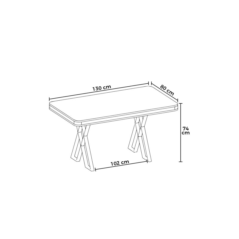 Modern Dining Table with White Marble & Gold Finish, 51.2 x 29.1 x 31.1 inches | 100% Lacquer Panel with Sturdy Metal Legs | Elegant Design for Glamorous Dining Spaces, Durable & Stylish Furniture