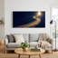 «Golden Spiral Staircase Reaching Glowing Archway In Starry», art mural sur toile-788034052