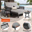 101cm Wide Straight Iron Patio Daybed