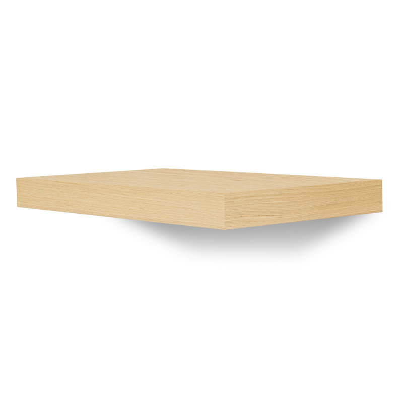 Balda Floating Shelf, Oak, 2'' H x 24'' W x 9'' D