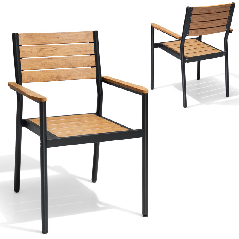 Fauteuil de salle à manger Deen, Brun, 2