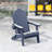 All-Weather Outdoor Adirondack Chair with Cup Holder & Ergonimic Design, Heavy Duty Outdoor Chair Lawn Deck Patio Seating-186036915