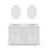 Derby 60'' Double Bathroom Vanity with Marble Top with Mirror-776783544